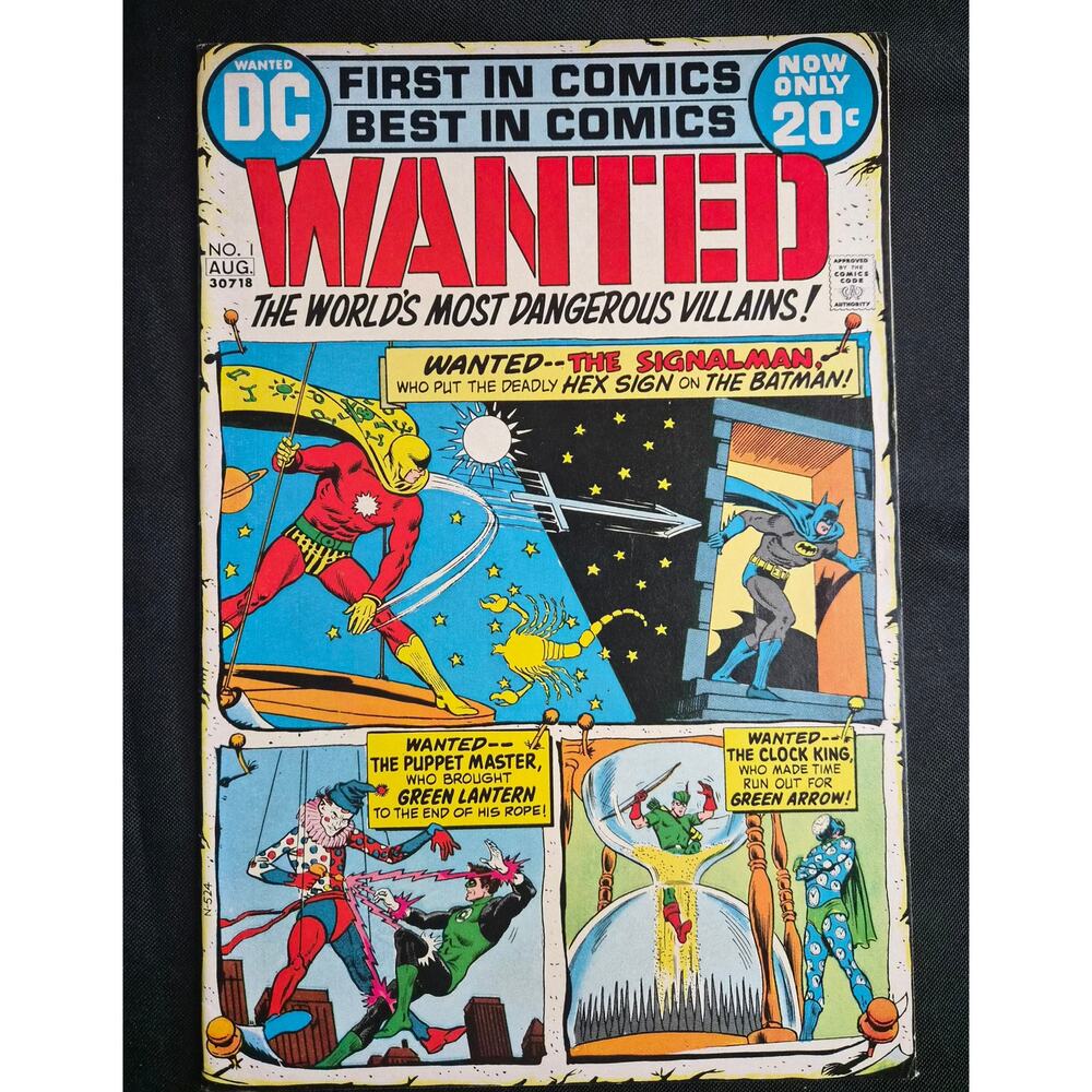 Wanted: World’s Most Dangerous Villains #1 (1972) DC Comics Golden Age Reprints
